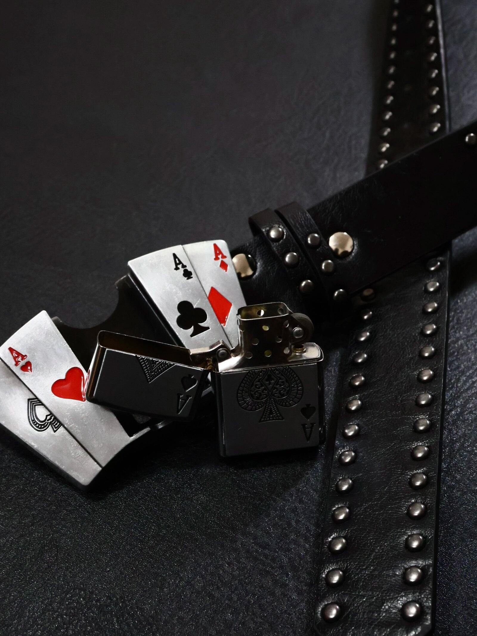 The Four Aces Lighter Belt