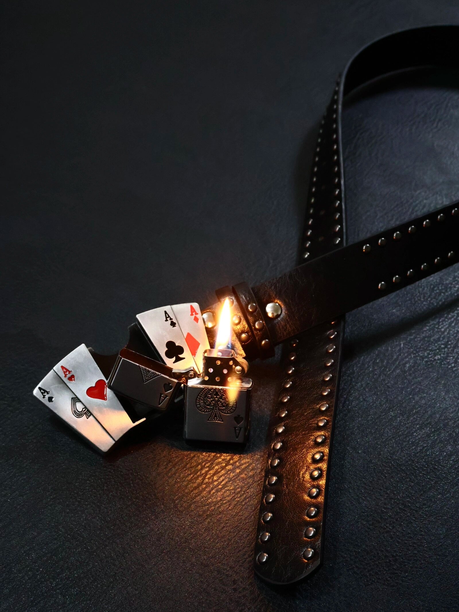 The Four Aces Lighter Belt
