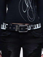 The Studded Piano Key Belt