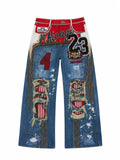 The Leopard Ruin Flare Jeans