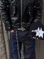 The Brutalist Cross Studded Belt