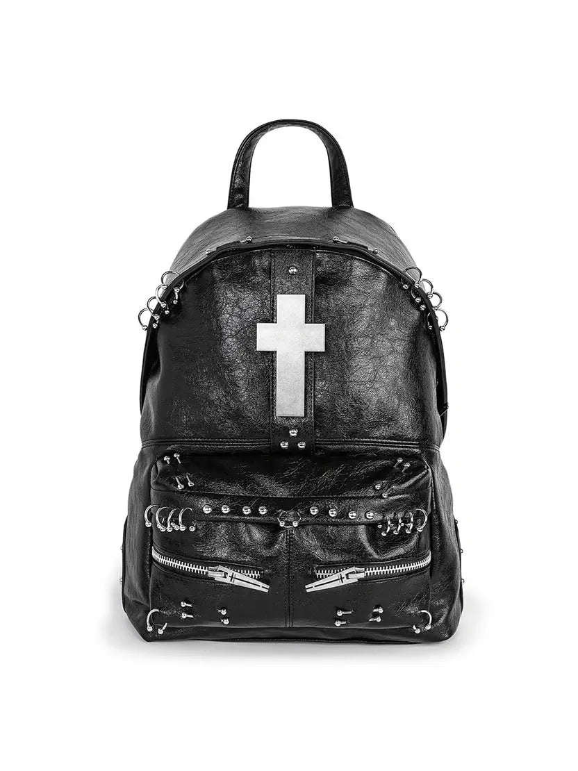 The Cracked Leather Cross Backpack