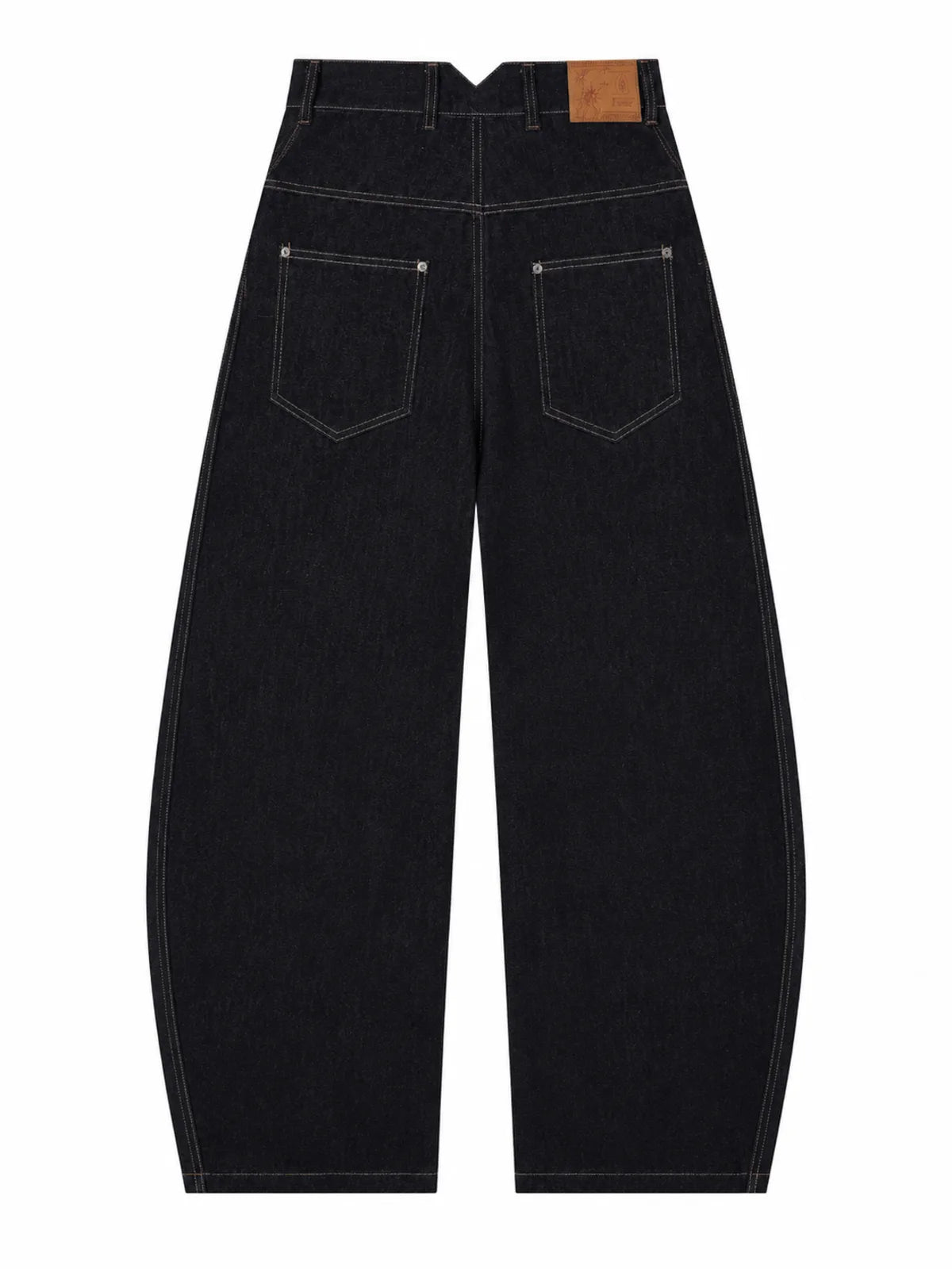 The Button-Fly Curved Denim Jeans