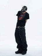 The Button-Fly Curved Denim Jeans