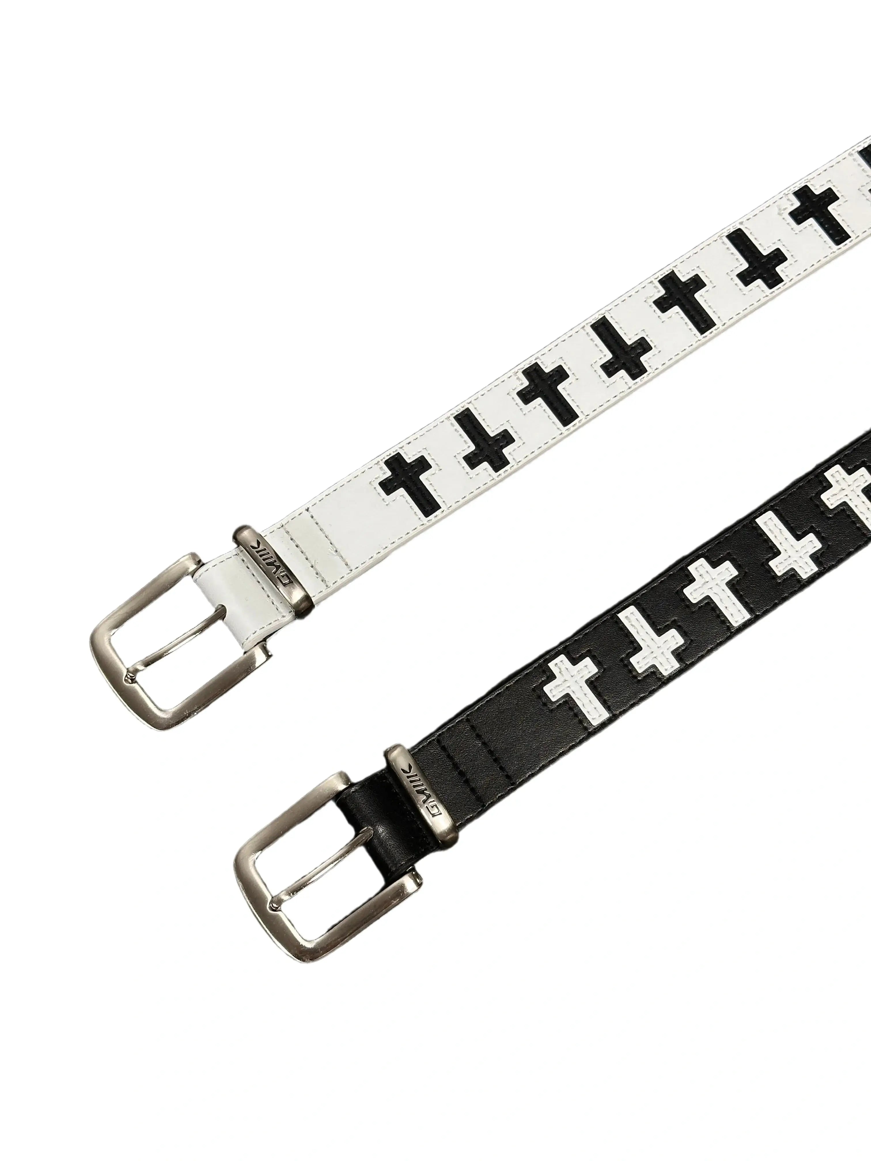 The Gothic Cross Leather Belt