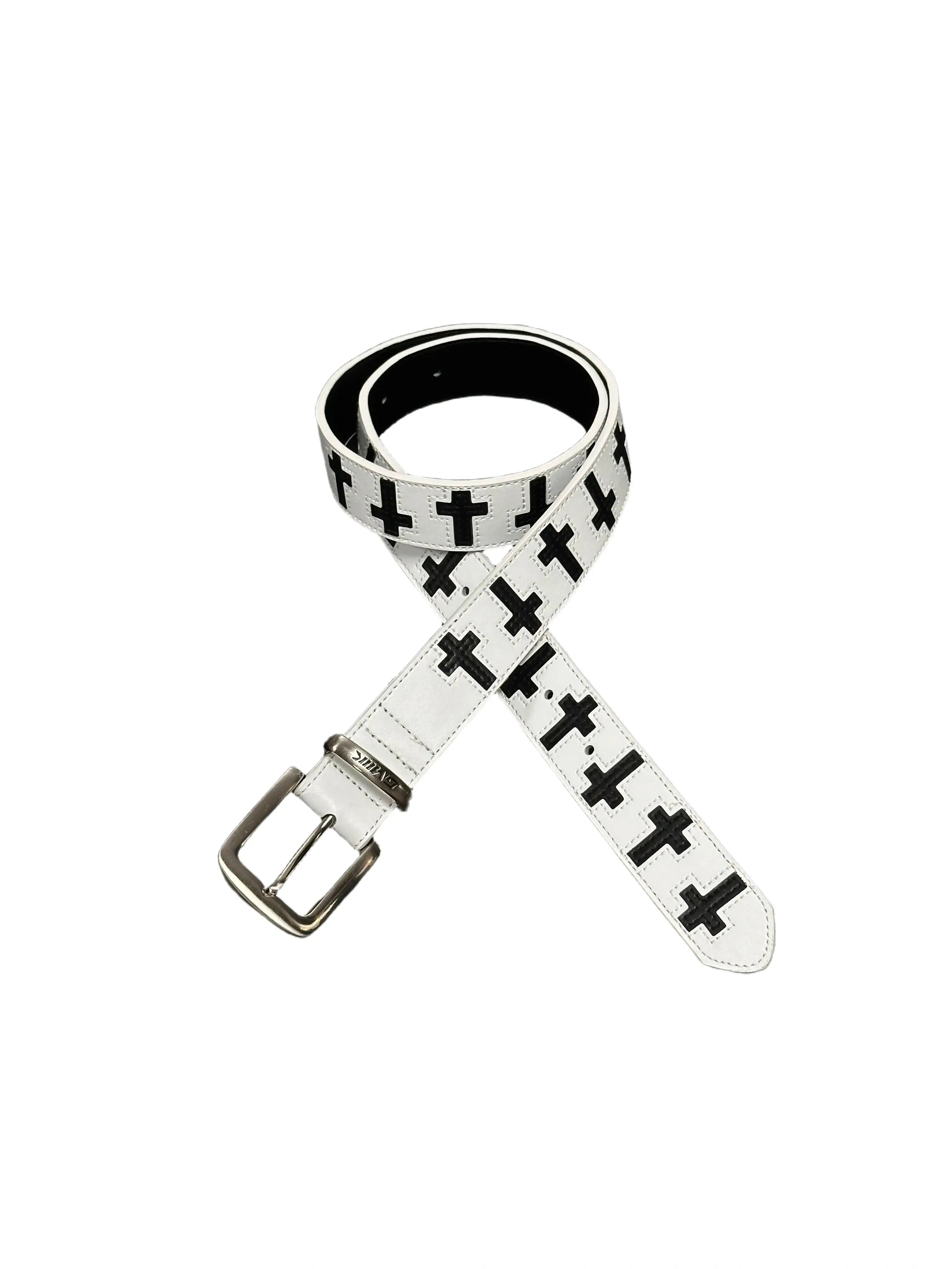 The Gothic Cross Leather Belt