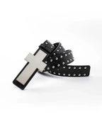The Brutalist Cross Studded Belt