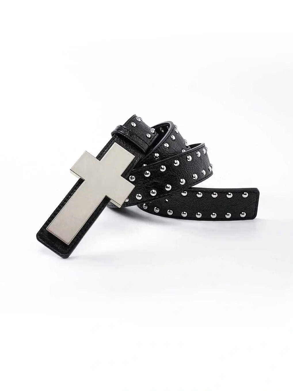 The Brutalist Cross Studded Belt