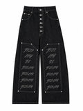 The Double-Waist Black Baggy Jeans