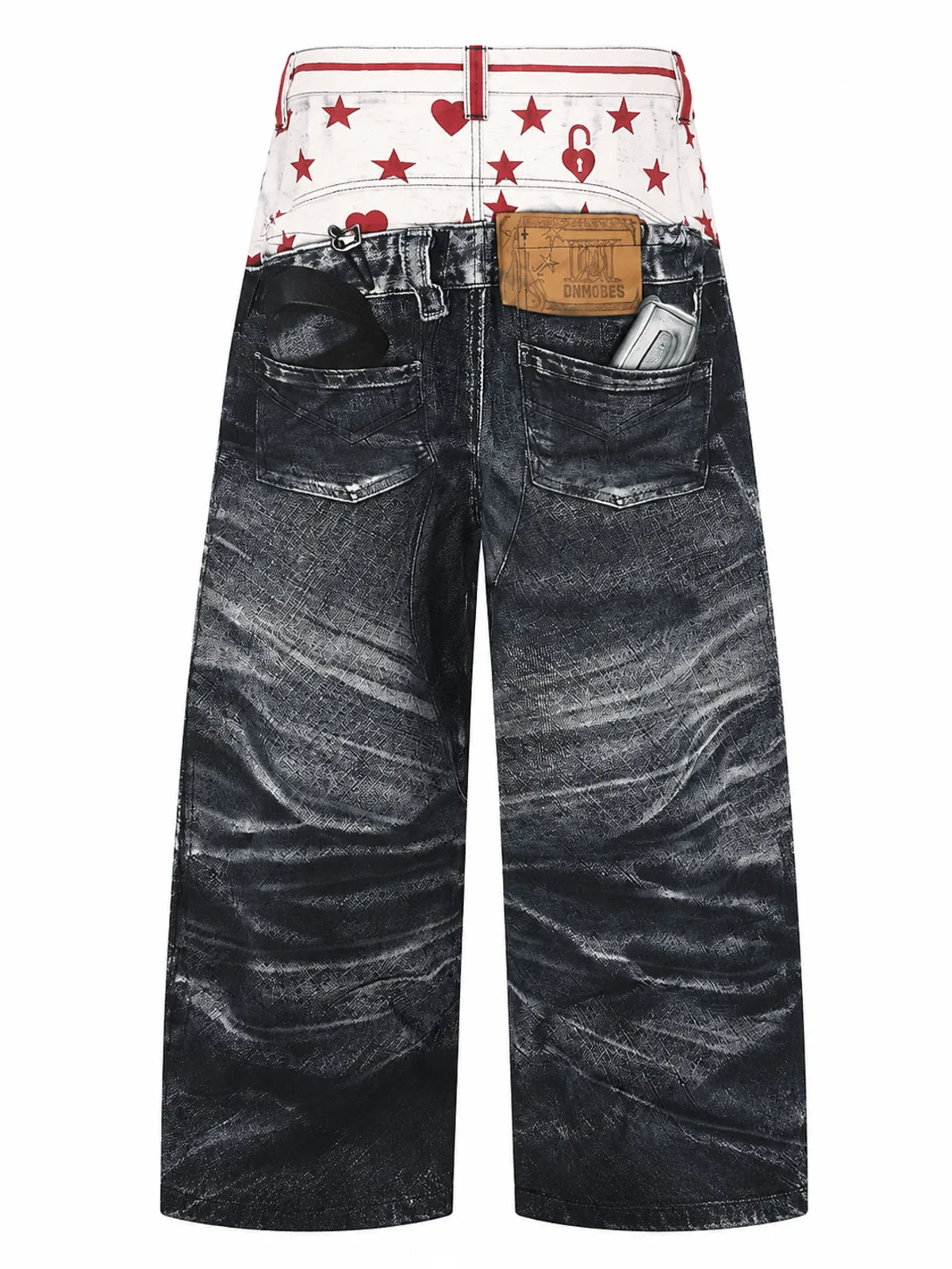 The Double-Waist Curved Baggy Jeans