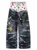 The Double-Waist Curved Baggy Jeans