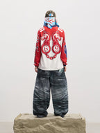 The Double-Waist Curved Baggy Jeans