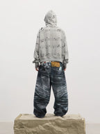 The Double-Waist Curved Baggy Jeans