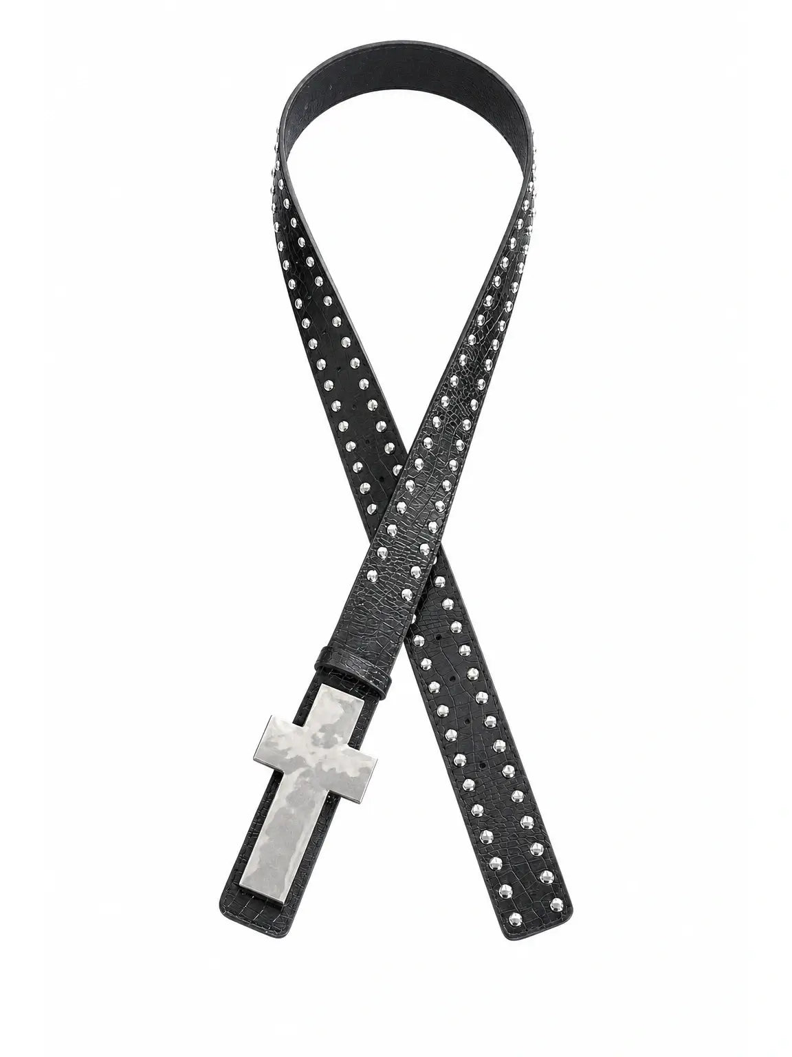 The Brutalist Cross Studded Belt