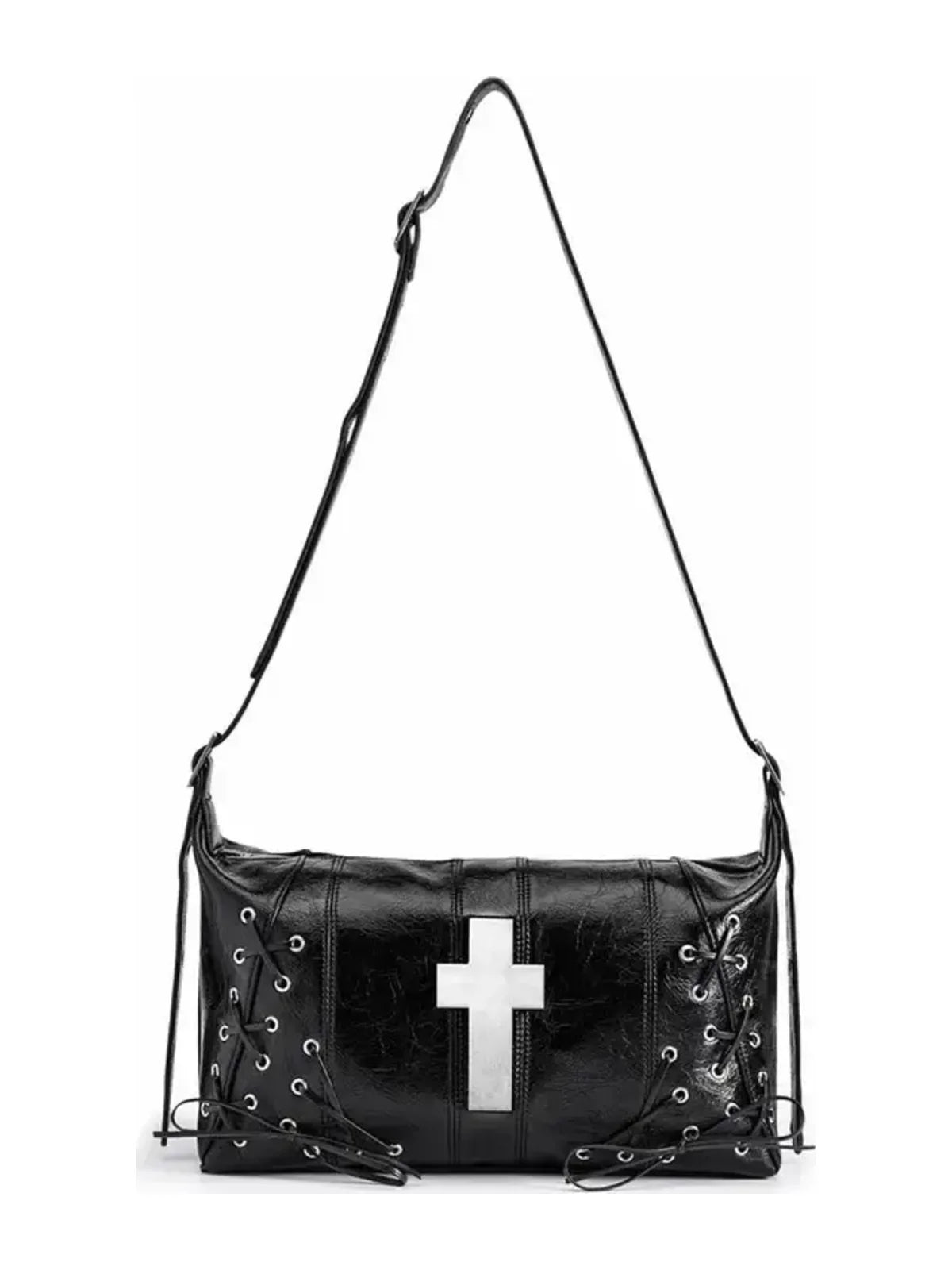 The Crossbound Lace-Up Shoulder Bag