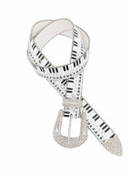 The Monochrome Piano Key Belt