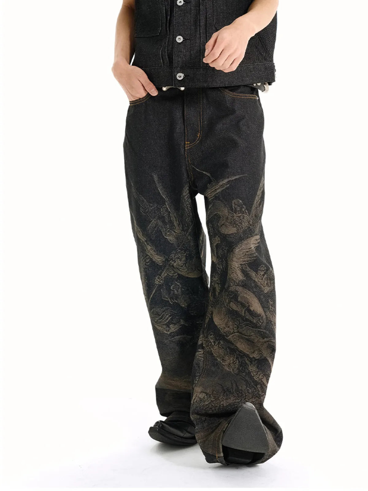The Lost Paradise Laser Burnout Jeans