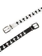 The Gothic Cross Leather Belt