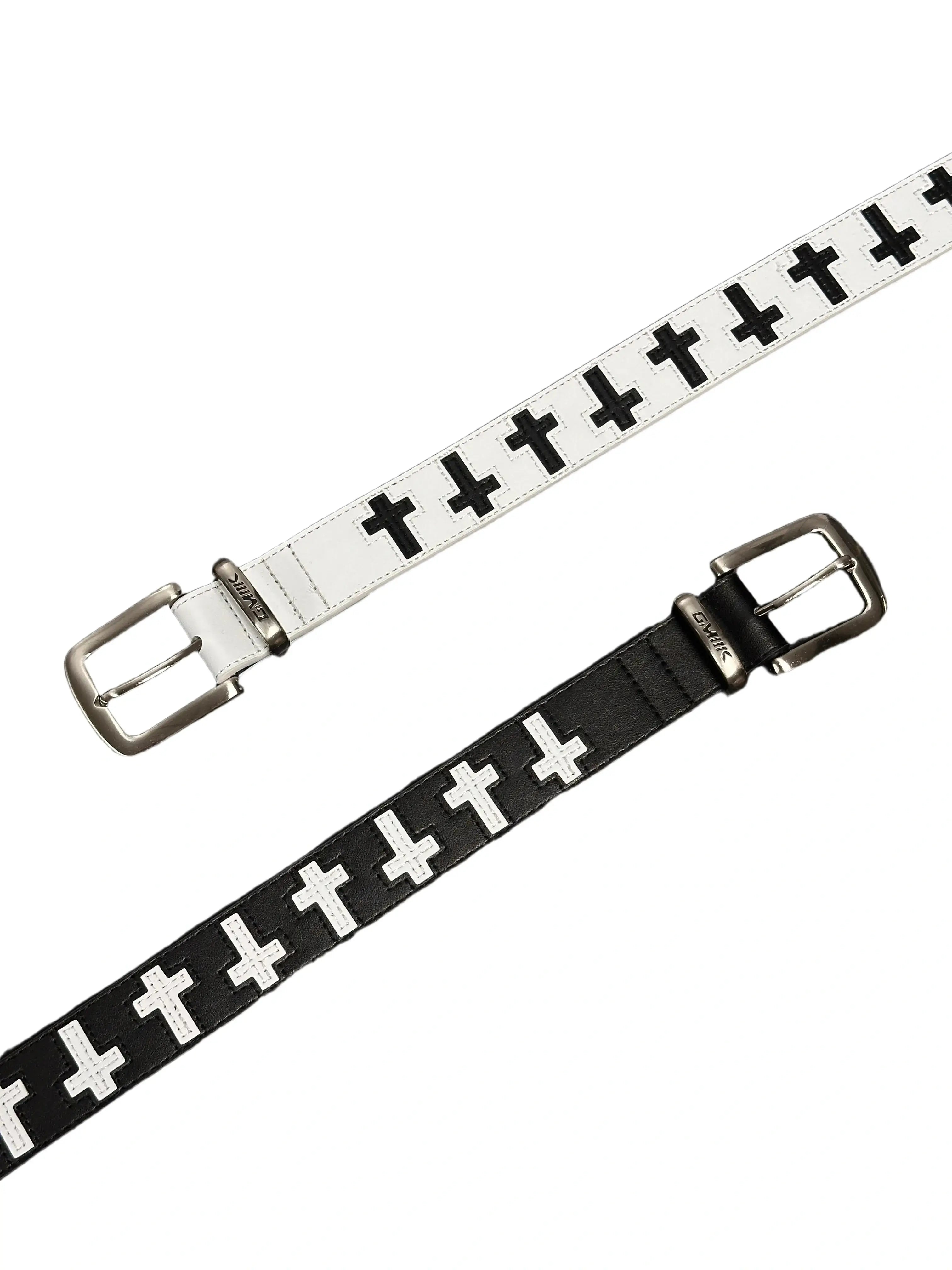 The Gothic Cross Leather Belt