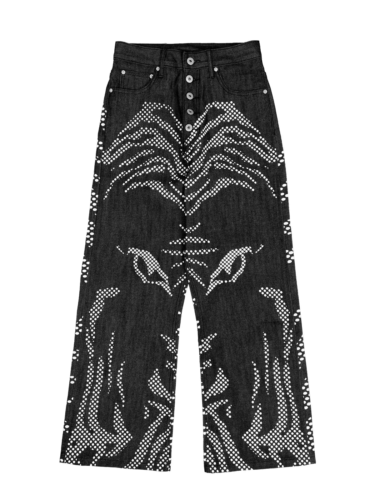 The Polka Tiger Straight-Leg Jeans