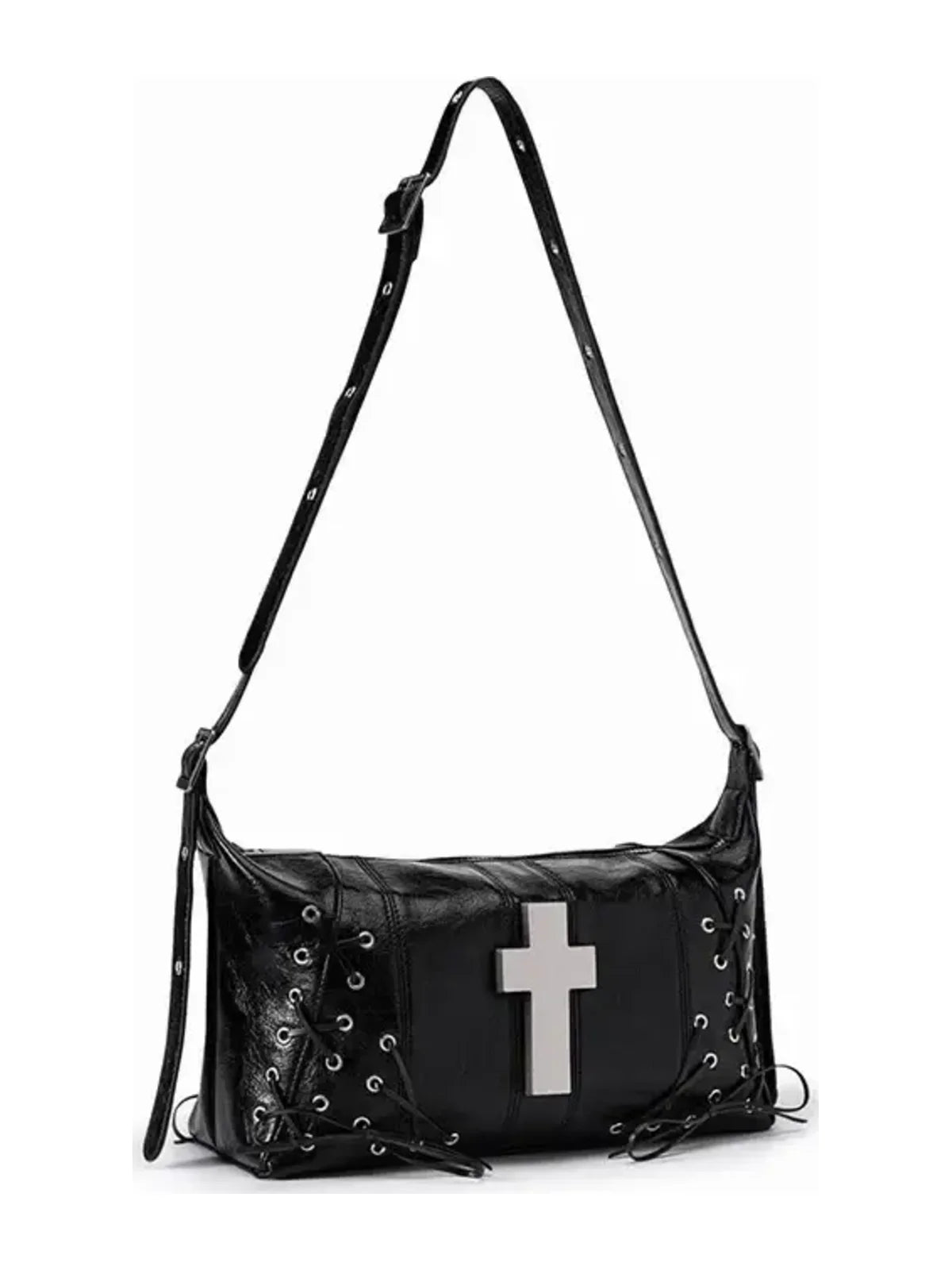 The Crossbound Lace-Up Shoulder Bag