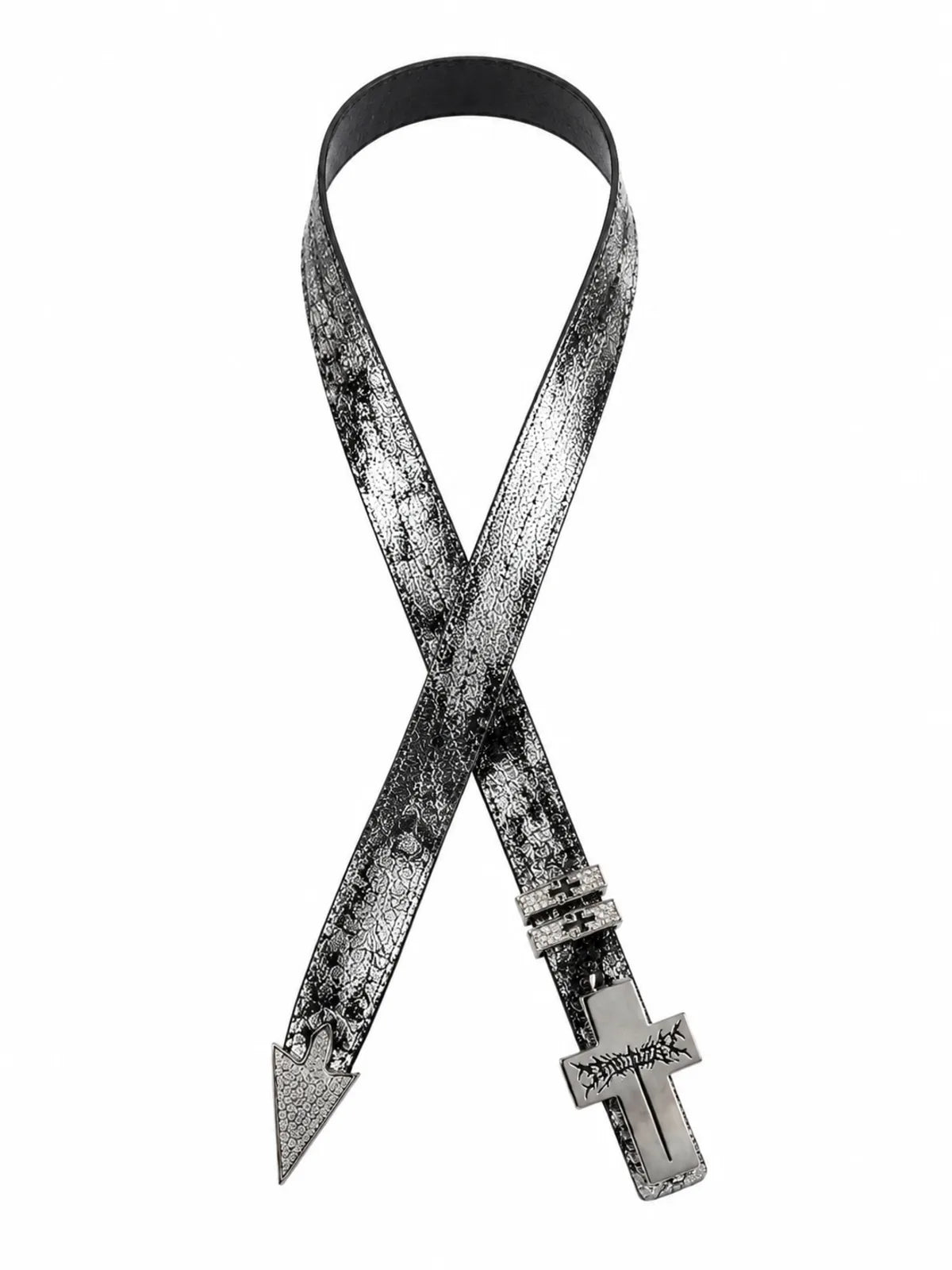 The Silver-Stamped Cross Belt