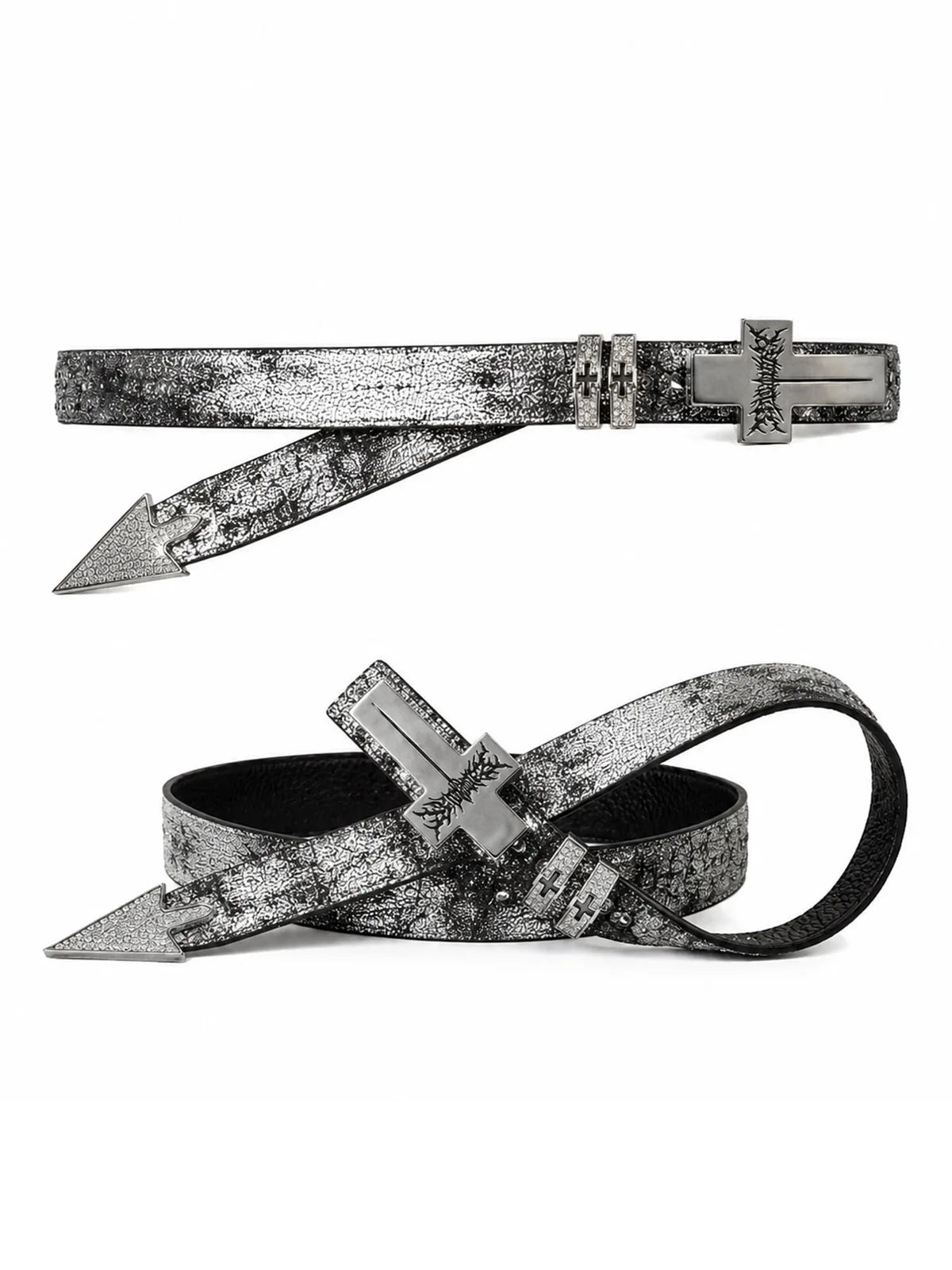 The Silver-Stamped Cross Belt