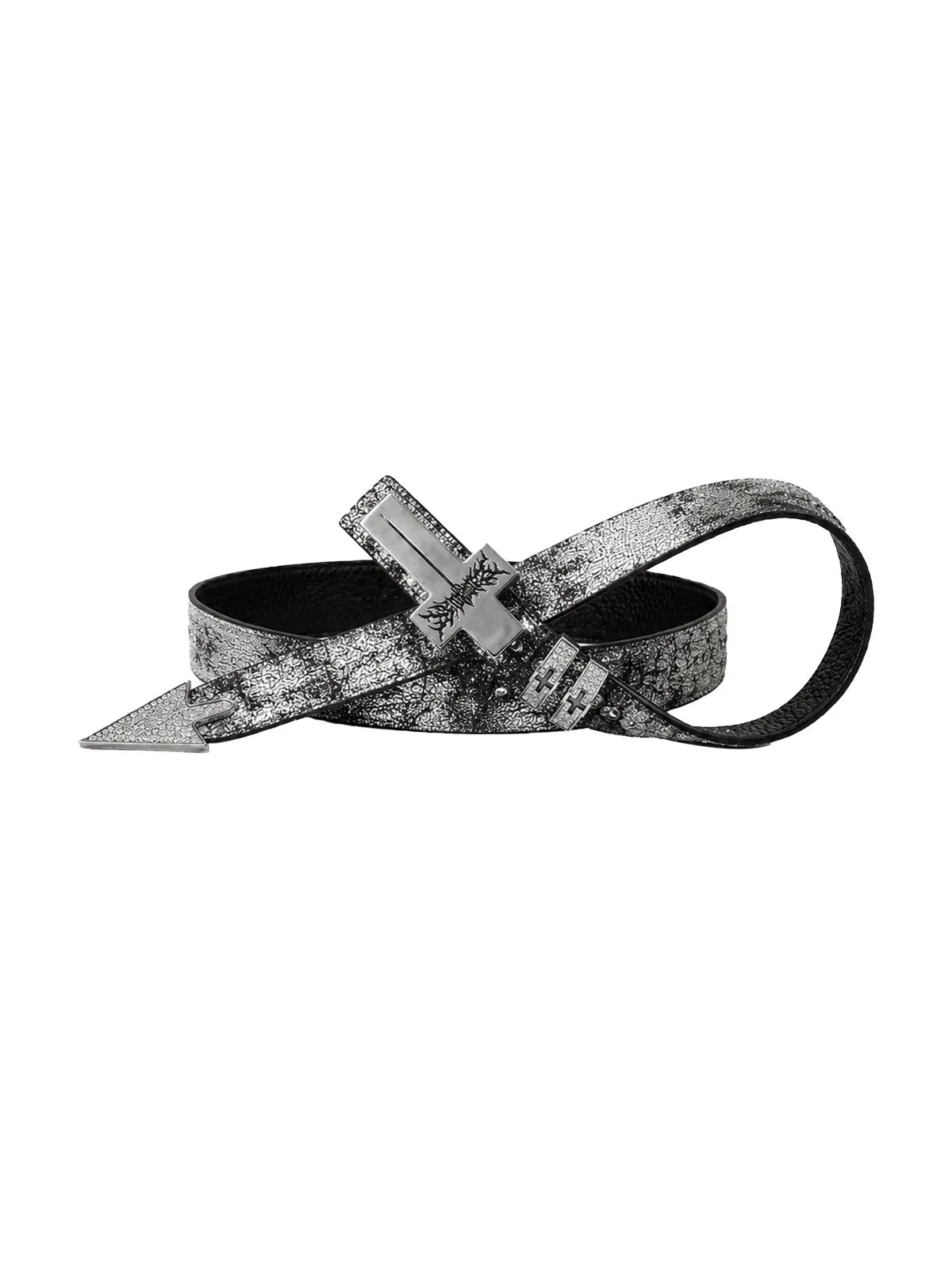 The Silver-Stamped Cross Belt