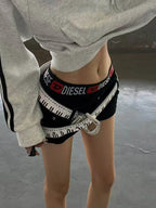 The Monochrome Piano Key Belt