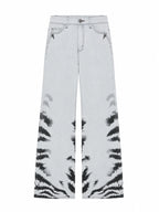 The Washed Tiger Dye Baggy Jeans
