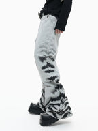 The Washed Tiger Dye Baggy Jeans