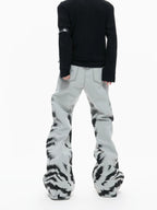 The Washed Tiger Dye Baggy Jeans