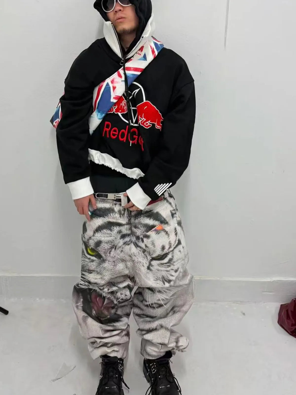 The White Tiger Graphic Baggy Jeans