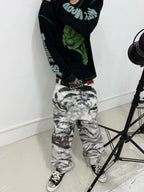 The White Tiger Graphic Baggy Jeans