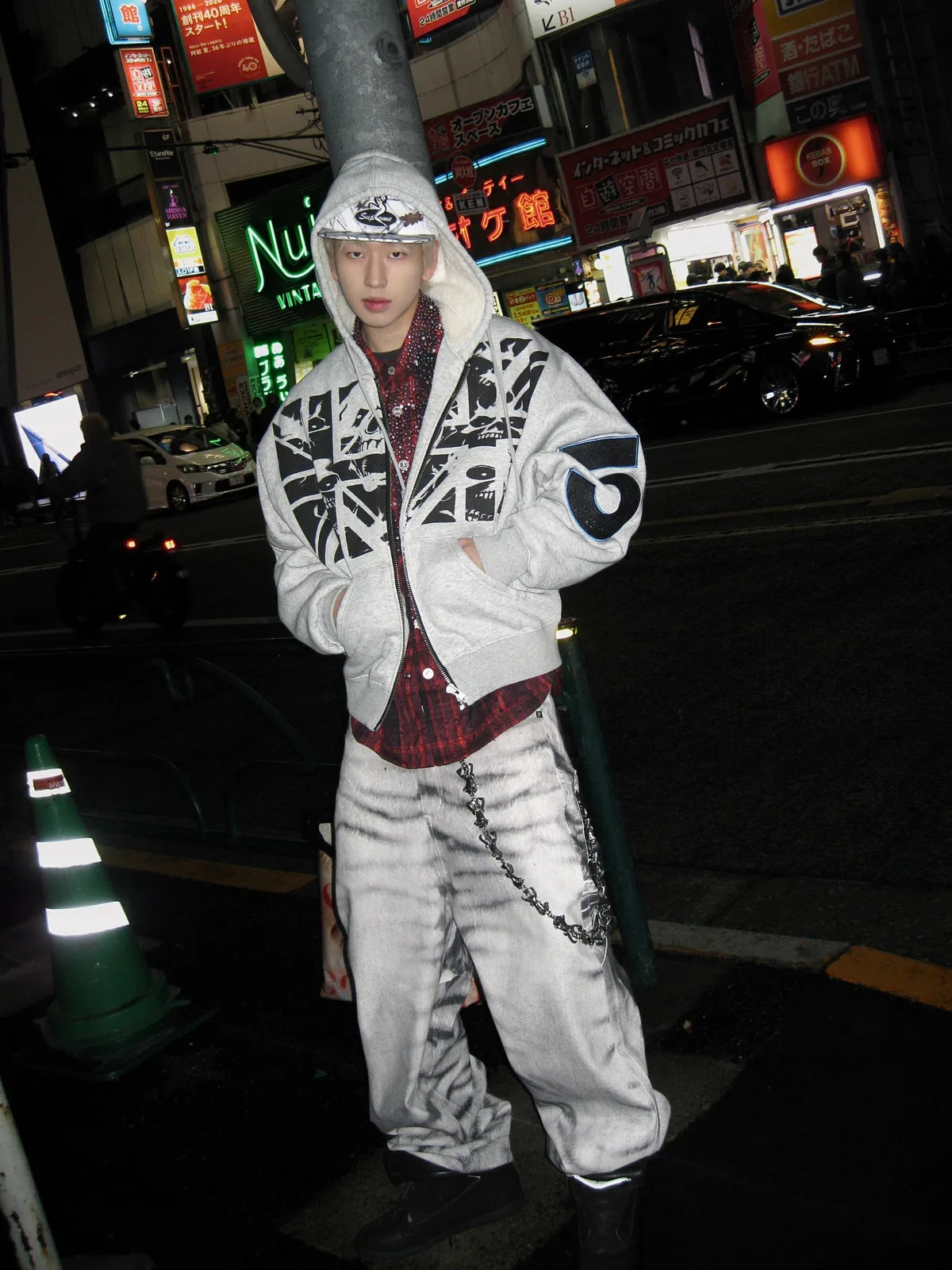 The White Tiger Graphic Baggy Jeans