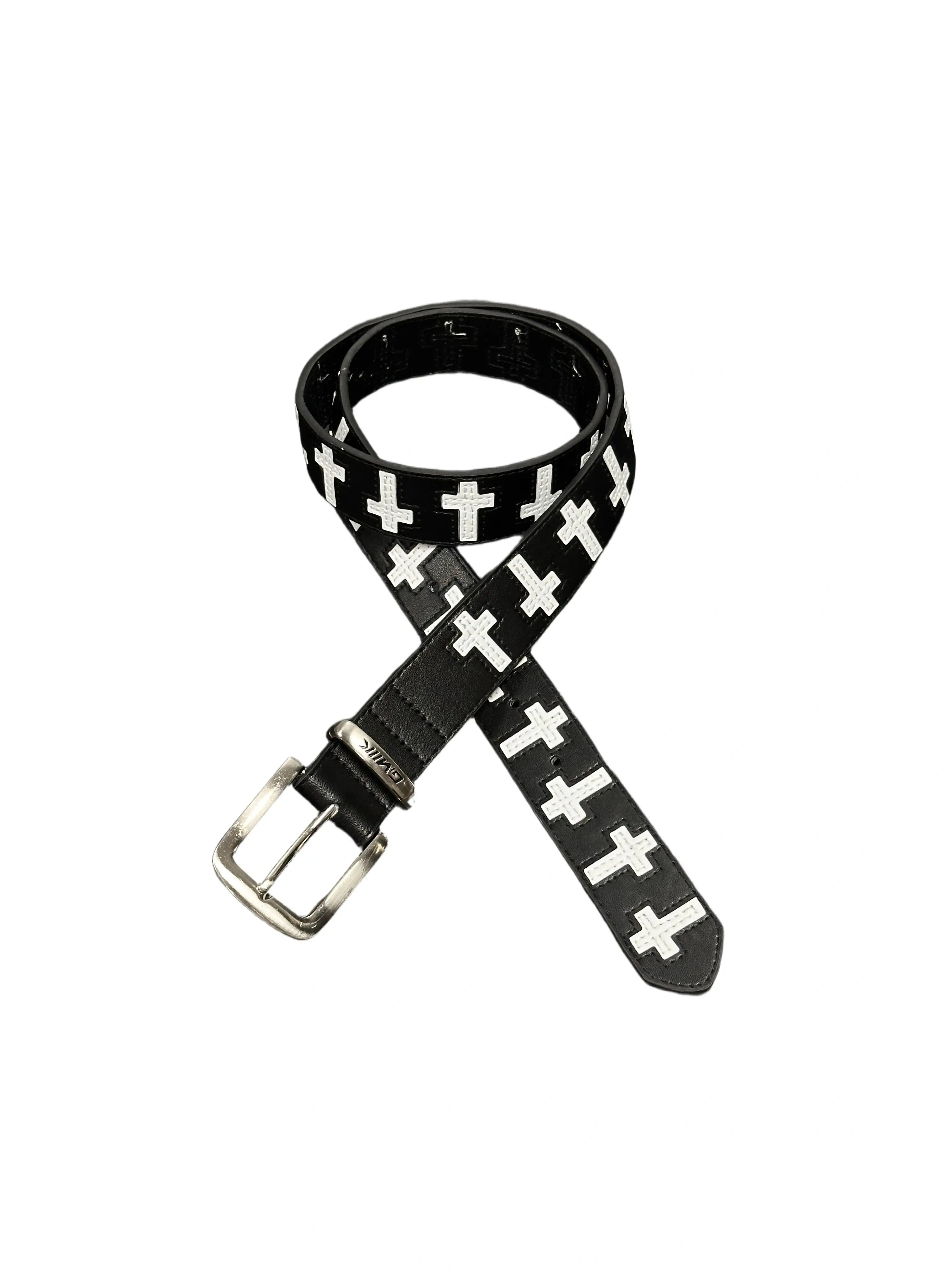 The Gothic Cross Leather Belt