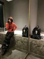 The Cracked Leather Cross Backpack